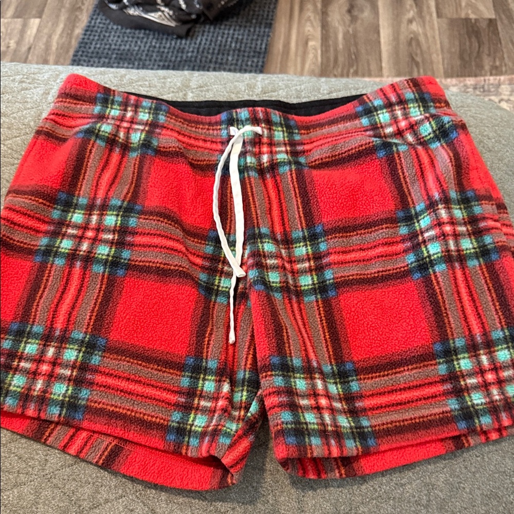 chubbies Red Plaid Athletic Shorts